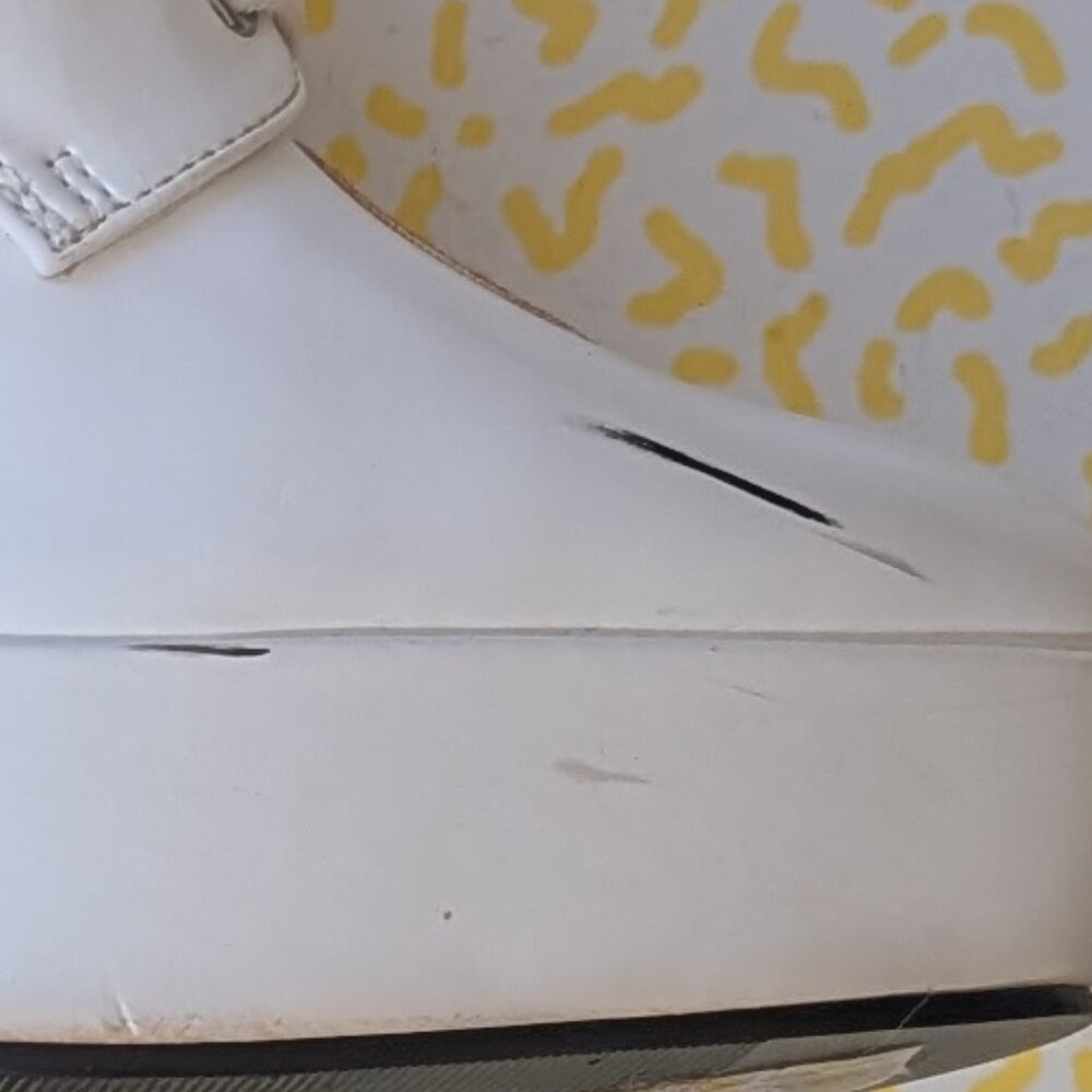 Pleaser Indulge White Patent Nurse Platform Booties 7 - Picture 7 of 10